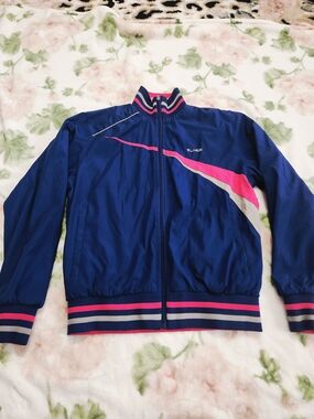 Reversible Hot Pink And Blue Track Jacket